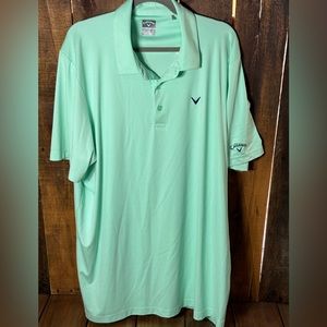 Mens Calloway Opti-Dry Golf Shirt. Mint Color XXL